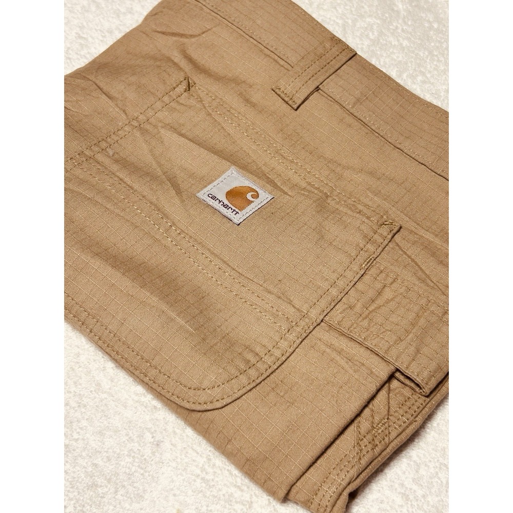 Carhartt Force Relaxed Fit Work Cargo Shorts Tan Ripstop Mens 44W FastDry NWT